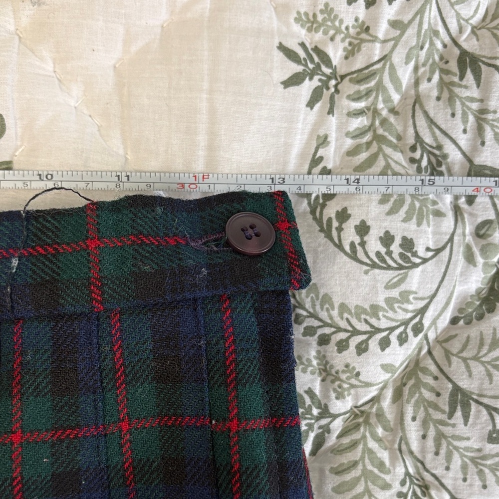 Vintage Pendleton Authentic Argyle Tartan Pleated Plaid Wool Skirt Size 8 - Picture 5 of 6